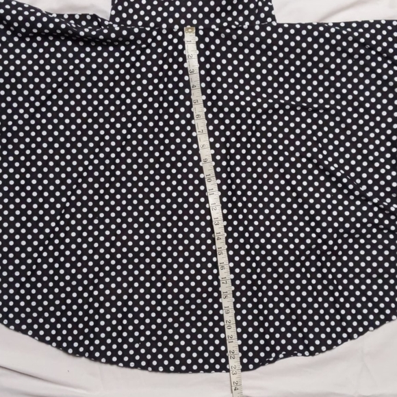 Pinup Couture Rita Halter Swing Dress (Black Polka Dot) XS - Picture 9 of 10